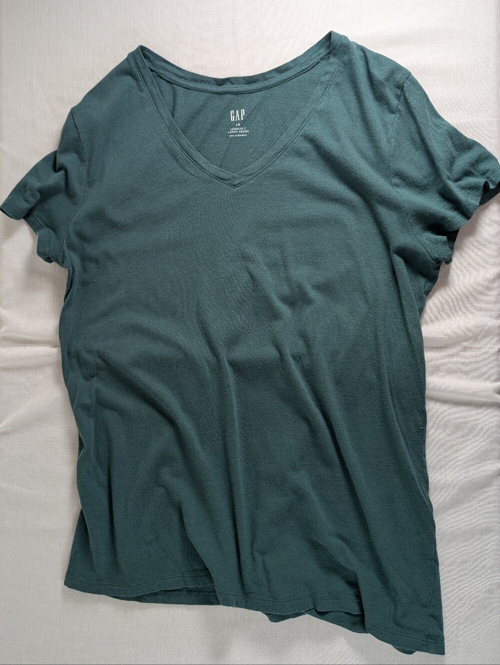 GAP V-Neck Favorite T in Teal